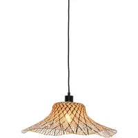 Good&Mojo Ibiza Hängelampe Ø 50 cm schwarz/natur
