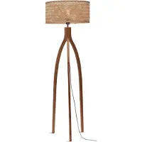 Good&Mojo Java Stehlampe Dreibein natur