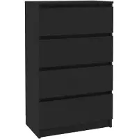 Natur24 Sideboard Schwarz 60x35x98,5 cm Holzwerkstoff