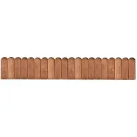 vidaXL Beeteinfassung Braun 120 cm Imprägniertes Kiefernholz