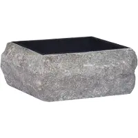 vidaXL Waschbecken Schwarz 30x30x13 cm Marmor