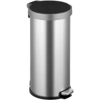 EKO - Aria Treteimer rund 35 Liter - Stainless steel - Matt Edelstahl