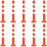 vidaXL Absperrpfosten 10 Stk. 75 cm PE