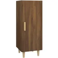 vidaXL Sideboard Braun Eichen-Optik 34,5x34x90 cm Holzwerkstoff