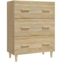 vidaXL Sideboard Sonoma-Eiche 70x34x90 cm Holzwerkstoff