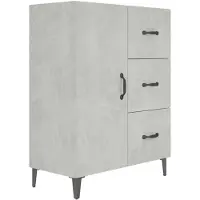 vidaXL Sideboard Betongrau 69,5x34x90 cm Holzwerkstoff