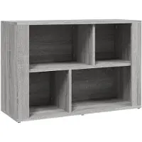 vidaXL Sideboard Grau Sonoma 80x30x54 cm Holzwerkstoff