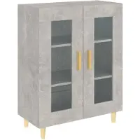 vidaXL Sideboard Betongrau 69,5x34x90 cm Holzwerkstoff