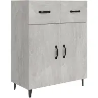 vidaXL Sideboard Betongrau 69,5x34x90 cm Holzwerkstoff