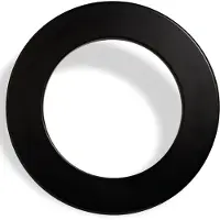 Karella einteiliger Dartboard Surround PU, Auffangring Dartscheiben, 4 Farben, Dart Umrandung, Catchring, Backboard Steeldart, Wandschutz, Auffangfeld für Dartpfeile schwarz