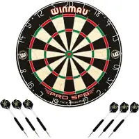 Winsport Winmau, Wettkampf-Dartboard "PRO-SFB" inklusive 2 Satz Winmau Steeldarts