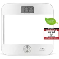 Caso 3416 BODY Energy Ecostyle Elektronische Personenwaage, max. 180 kg Tragkraft, LCD-Infodisplay