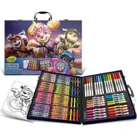 Crayola , Paw Patrol 2 Malkoffer, Kreativ-Set mit 128 Teilen, Wachsstiften
