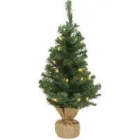 Kaemingk Imperial künstlicher Weihnachtsbaum beleuchtet h45 cm10l grün Weihnachten