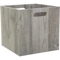 5five Simply Smart Aufbewahrungsbox Holz grau 31x31 cm, Organizer, Lagerbox, Storage Box