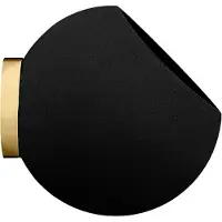 AYTM Wandblumentopf Globe, Ø 17 cm, schwarz, Aluminium