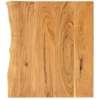 vidaXL Badezimmer-Waschtischplatte Massivholz Akazie 58x52x3,8 cm