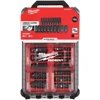TTI Milwaukee Schlagnuss-Set 3/8" -Set 19-teiliges Set im PACKOUT Organiser Slim Compact SHOCKWAVE lang