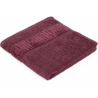 Gozze Handtücher GÖZZE "BIO Frottier", lila (beere), B:50cm L:100cm, Walkfrottier, Obermaterial: 100% Baumwolle, Handtücher, Handtücher, im Set, Bio-Baumwolle, Pastell Farben, mit geschorener Bordüre