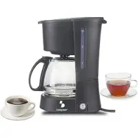 Beper BC.060 Filterkaffeemaschine, Kunststoffgehäuse, Glaskanne, 6 Tassen