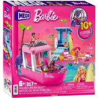 Barbie MEGA Barbie Malibu Traumboot - Loungesessel, Fernseher, Sitzbereich, Rutsche und Sonnendeck - ab 6 Jahren
