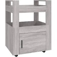 vidaXL Küchenwagen Grau Sonoma 60x45x80 cm Holzwerkstoff