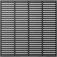 Super Merchant Lamellenzaun WPC 180x180 cm Grau