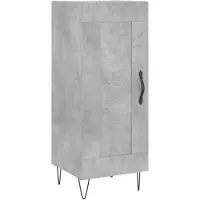 vidaXL Sideboard Betongrau 34,5x34x90 cm Holzwerkstoff