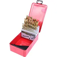 Ks Tools HSS TiN Spiralbohrer-Satz, Stahlblechkassette 25-tlg 1-13mm - 330.4613