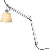 Artemide Tischleuchte Tolomeo Basculante Tavolo grau, Designer de Lucchi & Fassina, 116 cm