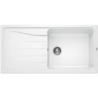 BLANCO SONA XL 6 S, Unterbauspüle, Rechteckig, Silgranit, Weiß, 1 Becken, Rechteckig