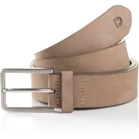 Tom Tailor Ledergürtel DENIM "TTDCHARLIE", Herren, Gr. 95, beige, Büffelleder, unifarben, Gürtel Ledergürtel, 3.5 cm breiter Herrengürtel, Denim Look, Veloursleder