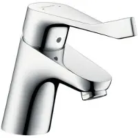 Hansgrohe Focus Waschtischmischer, extra langer Griff, ComfortZone70, Ausladung 101mm, ohne Ablaufgarnitur, chrom, 31914000