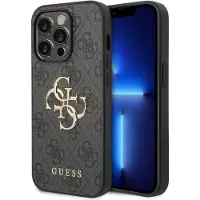 GUESS Apple iPhone 14 Pro Max Hülle - Kunststoff - - Backcover/Hard Case - Grau