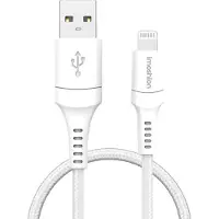 IMoshion ﻿Lightning- auf USB-Kabel – nicht MFi-zertifiziert – Geflochtenes Gewebe – 1,5 m – Weiß