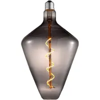 LUCANDE LED-Lampe, bauchform, E27 4W, rauch, Ø 15 cm, 1800K