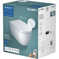 Duravit SensoWash Starck f Plus Compact Dusch-WC, Tiefspüler, Föhn, Sitzheizung, Fernbedienung, 650000012004320