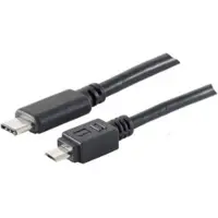 Shiverpeaks BS77145-3.0, 3 m, USB C, Micro-USB B, USB 2.0, 0,48 Gbit/s, Schwarz
