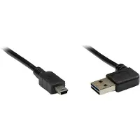 GOOD CONNECTIONS Alcasa 3310-EU02W, 2 m, USB A, Mini-USB B, USB 2.0, Stecker/Stecker, Schwarz