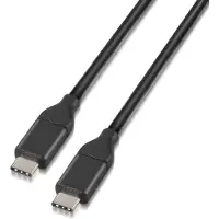 Aisens A107-0061 USB Kabel 1 m USB 3.2 Gen 2 (3.1 Gen 2) USB C Schwarz