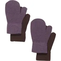 CeLaVi Fäustlinge - Wolle/Nylon - 2er-Pack - Mondlandschaft - - 1-2 Jahre (80-92) - Handschuhe/Fäustlinge