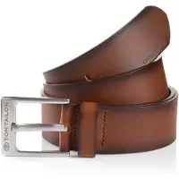 Tom Tailor Ledergürtel "TTCALVINPLUS", Herren, Gr. 95, braun (light braun uni), Rindsleder, unifarben, Gürtel Ledergürtel, 4 cm breiter Herrengürtel, Casual und Jeans Look
