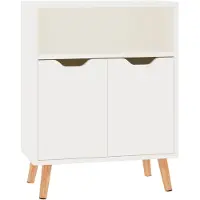vidaXL Sideboard Hochglanz-Weiß 60x30x72 cm Holzwerkstoff