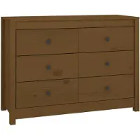 vidaXL Beistellschrank Honigbraun 100x40x72 cm Massivholz Kiefer