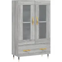 vidaXL Highboard Grau Sonoma 69,5x31x115 cm Holzwerkstoff