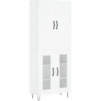 vidaXL Highboard Weiß 69,5x34x180 cm Holzwerkstoff