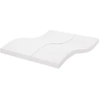 vidaXL Schaumstoffmatratze Weiß 200x220 cm 7-Zonen Härtegrad 20 ILD