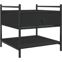 vidaXL Couchtisch Schwarz 50x50x50 cm Holzwerkstoff