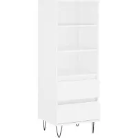 vidaXL Highboard Weiß 40x36x110 cm Holzwerkstoff