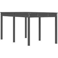 vidaXL Gartentisch Grau 159,5x82,5x76 cm Massivholz Kiefer